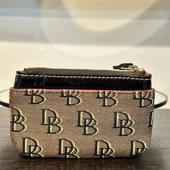 Dooney & Bourke Brown and Black Logo Wallet - Picture 4 of 12